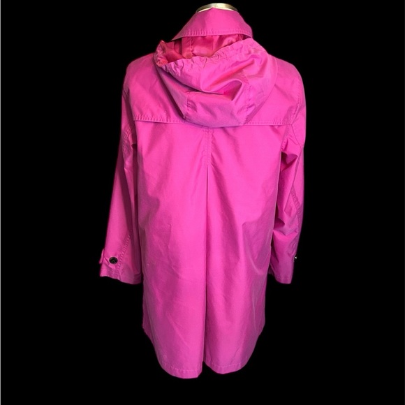 Lands' End Raspberry Pink Trench Coat - Picture 4 of 8